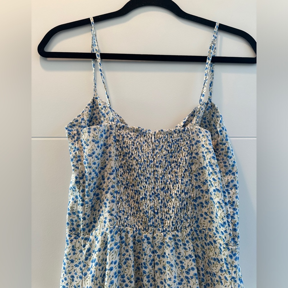 ON YOU Blue & White Floral Cutout Midi Dress | Size S - Picture 11 of 13